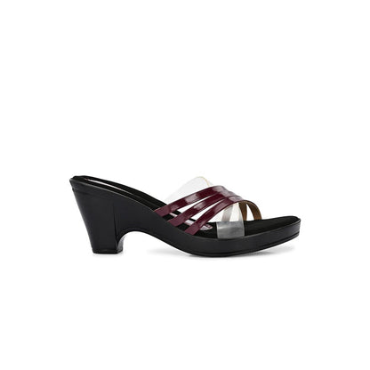 Valentino Women Premium Maroon Sandal Heels