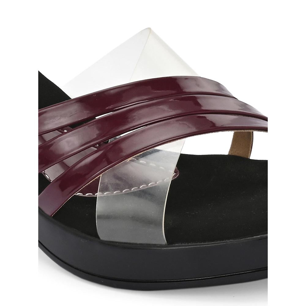 Valentino Women Premium Maroon Sandal Heels