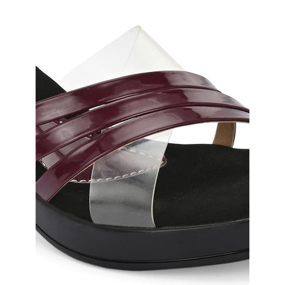 Valentino Women Premium Maroon Sandal Heels