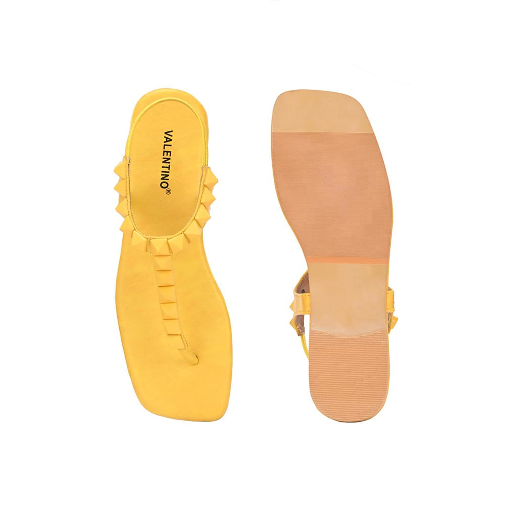 Valentino Women Yellow Sandals