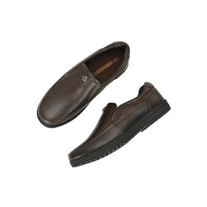 Valentino Men Premium Leather Pine Slip-On Formal Loafer Shoes
