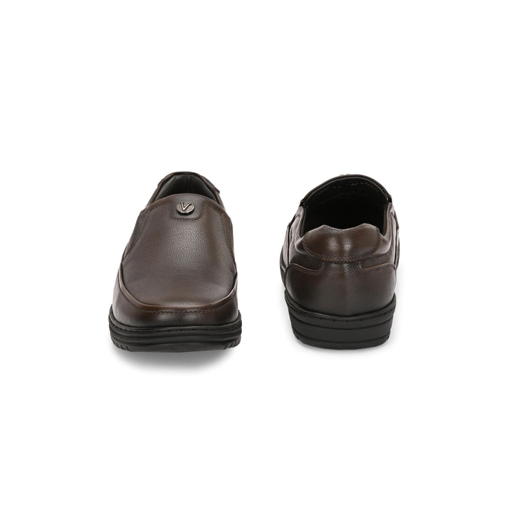 Valentino Men Premium Leather Pine Slip-On Formal Loafer Shoes