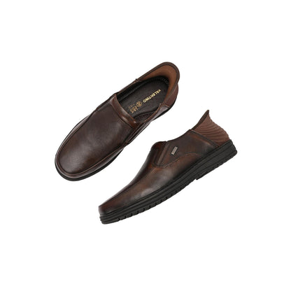 Valentino Men Premium Leather Pine Hands-Free Slip-In Loafer Shoes