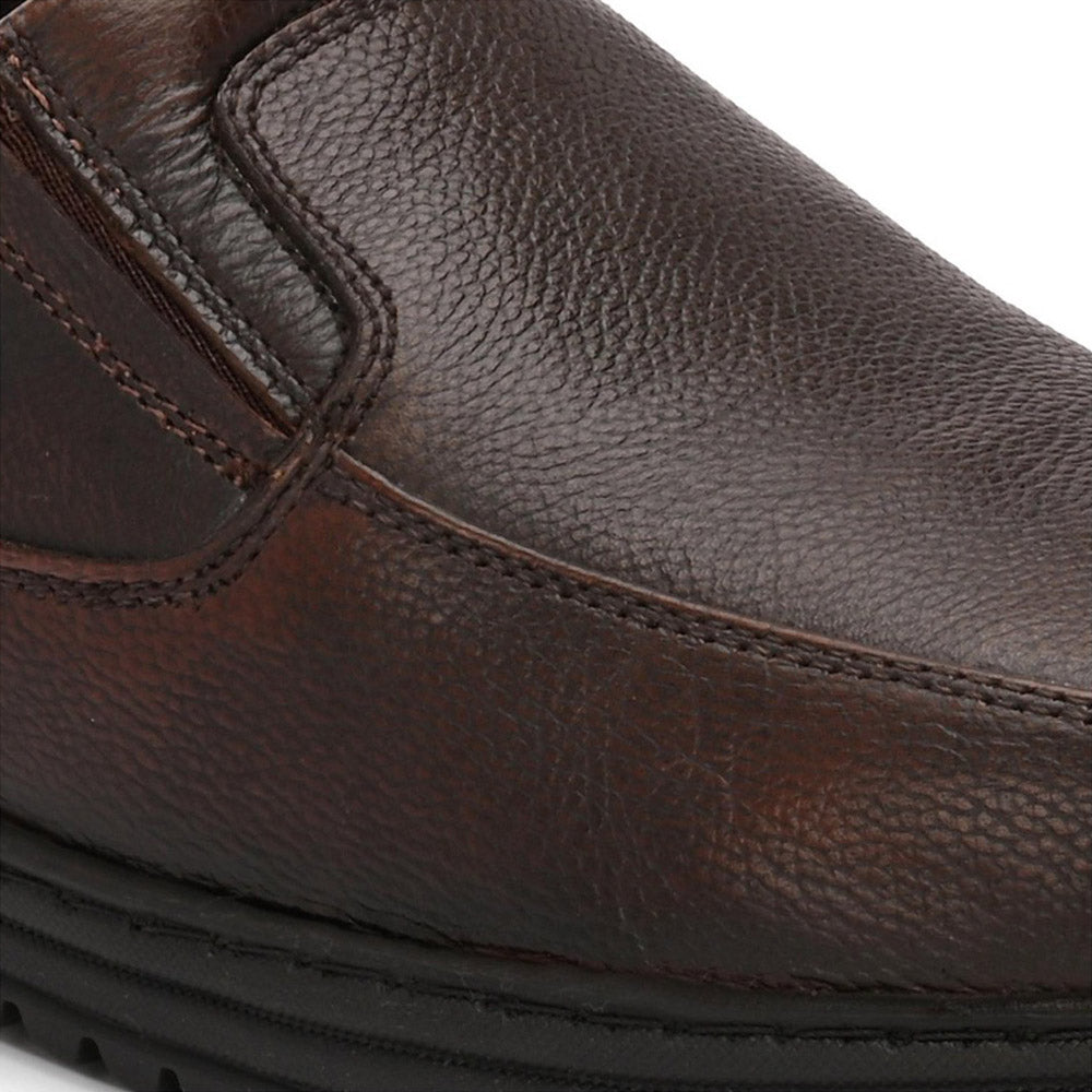 Valentino Men Premium Leather Pine Hands-Free Slip-In Loafer Shoes