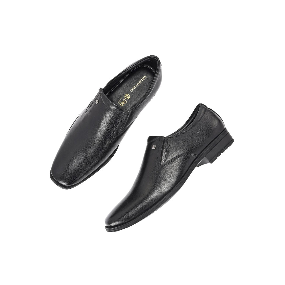 Valentino Men Premium Leather Slip-On Formal Loafer Shoes