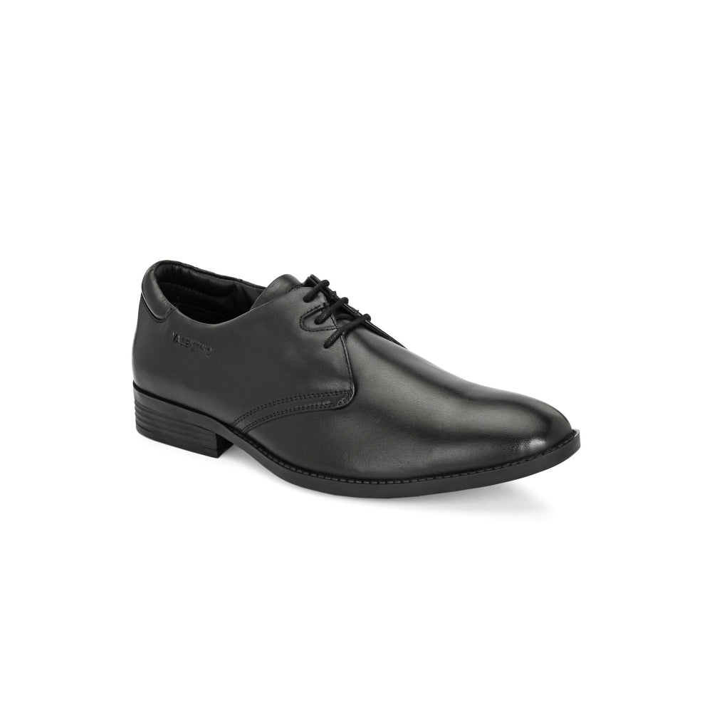 Valentino Men Premium Leather Black Lace Up Formal Shoes
