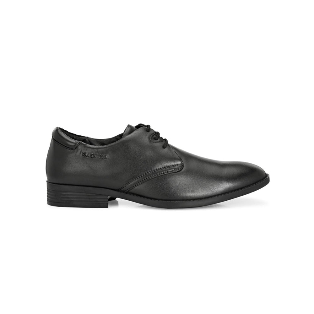 Valentino Men Premium Leather Black Lace Up Formal Shoes