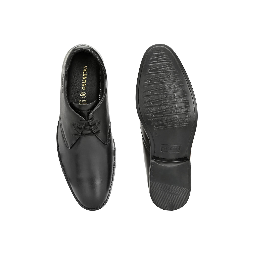 Valentino Men Premium Leather Black Lace Up Formal Shoes