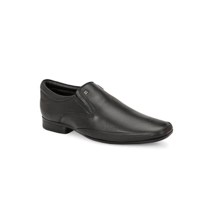 Valentino Men Premium Leather Black Slip-On Formal Loafer Shoes