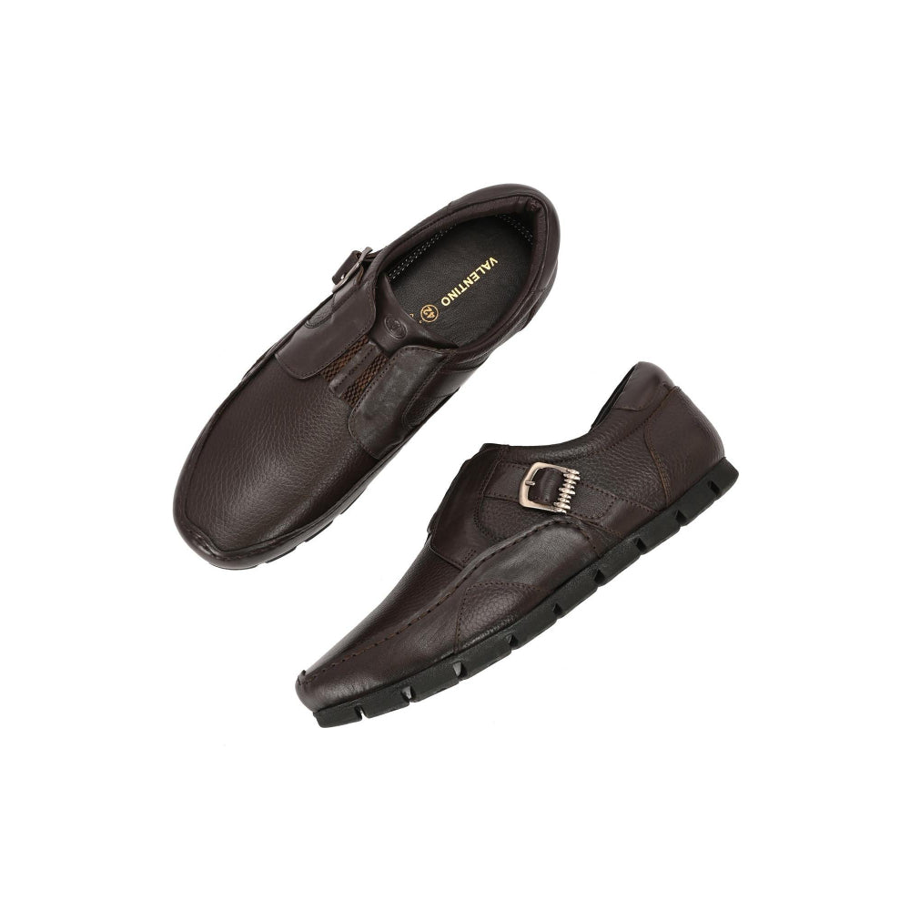 Valentino Men Premium Leather Comfort Loafer Shoes