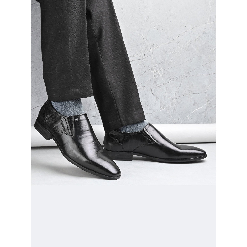 Valentino Men Premium Leather Slip-On Formal Loafer Shoes