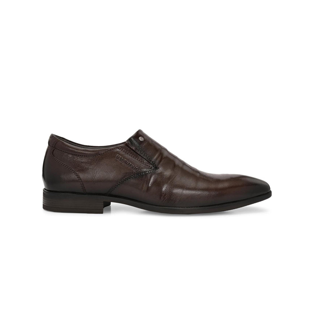 Valentino Men Premium Leather Slip-On Formal Loafer Shoes