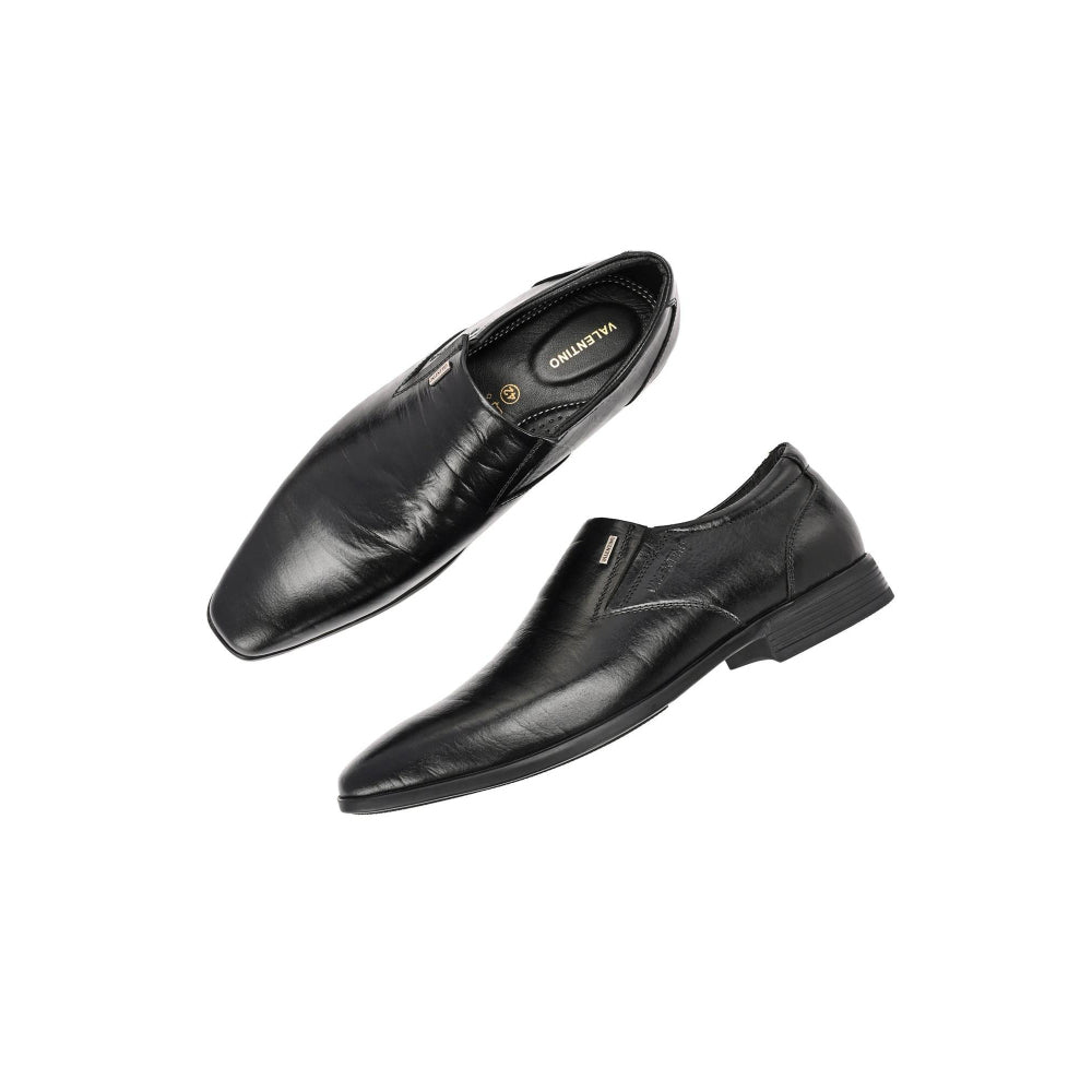 Valentino Men Premium Leather Slip-On Formal Loafer Shoes