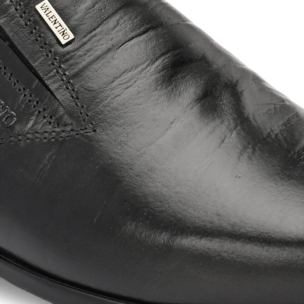 Valentino Men Premium Leather Slip-On Formal Loafer Shoes