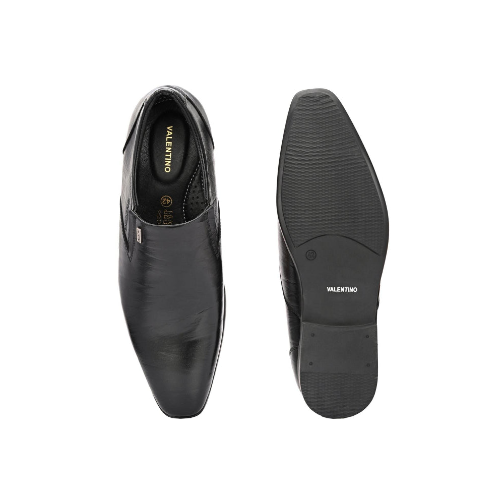 Valentino Men Premium Leather Slip-On Formal Loafer Shoes