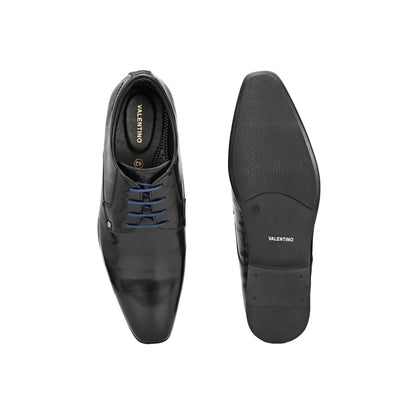 Valentino Men Premium Leather Lace-Up Formal Shoes