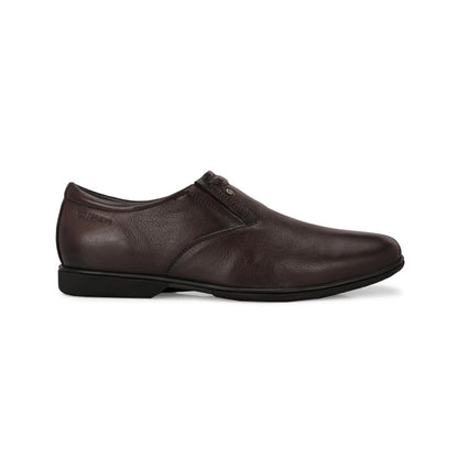 Valentino Men Premium Leather Brown Slip-On Formal Loafer Shoes