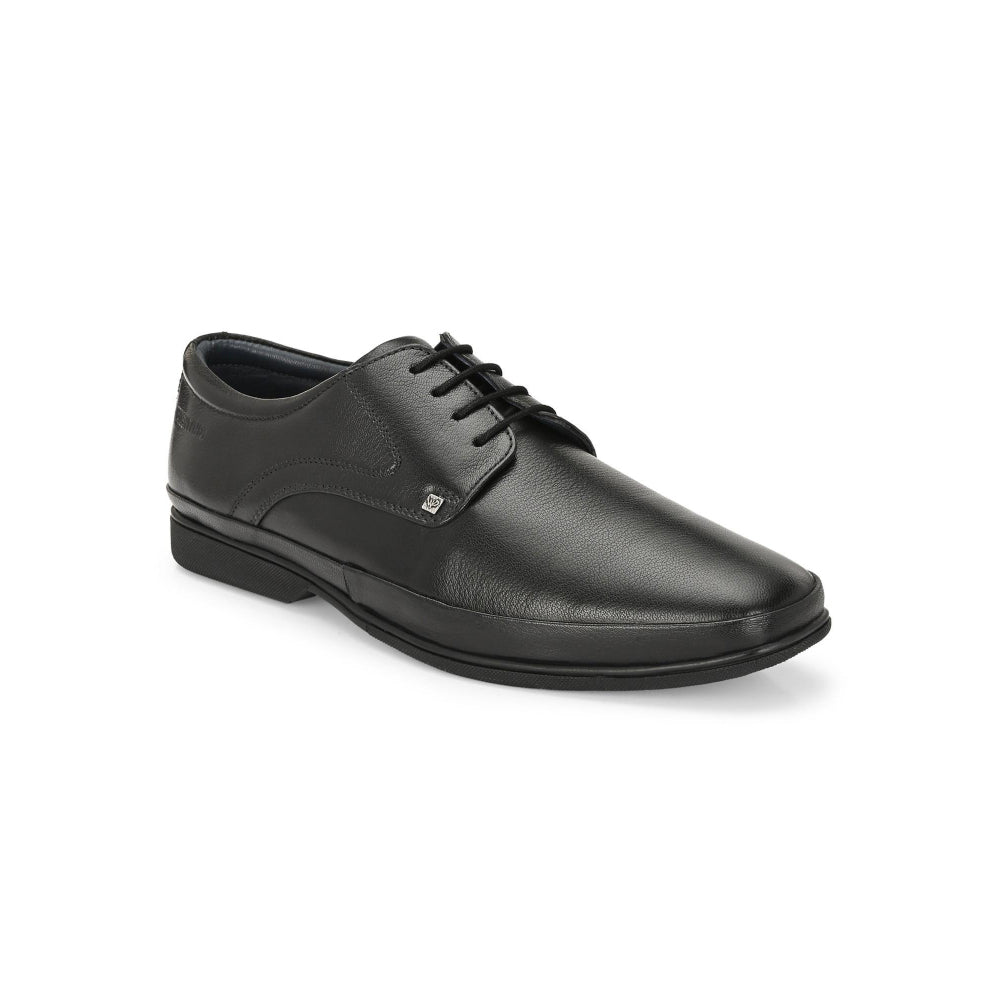 Valentino Men Premium Leather Black Lace Up Formal Derby Shoes