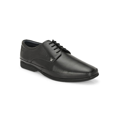 Valentino Men Premium Leather Black Lace Up Formal Derby Shoes