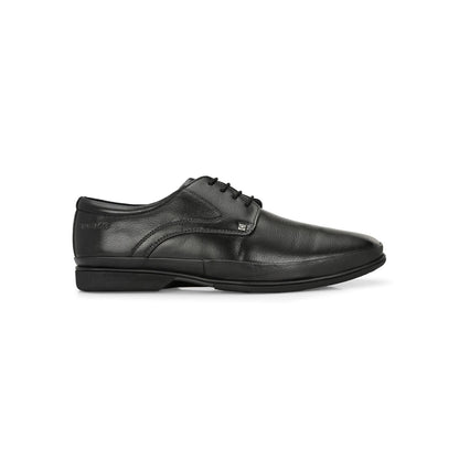 Valentino Men Premium Leather Black Lace Up Formal Derby Shoes