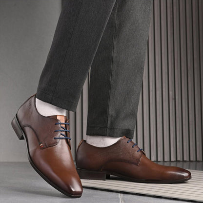 Valentino Men Premium Leather Elegant Lace Up Formal Shoes