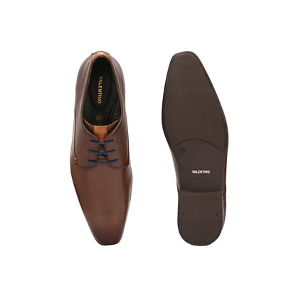 Valentino Men Premium Leather Elegant Lace Up Formal Shoes