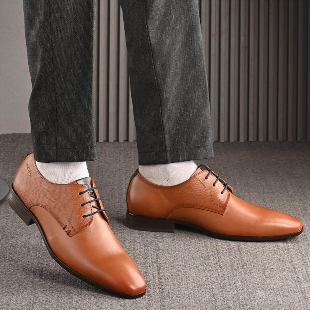 Valentino Men Premium Leather Elegant Lace Up Formal Shoes