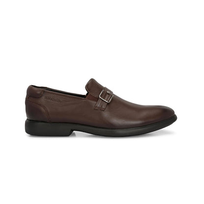 Valentino Men Premium Leather Brown Slip-On Formal Loafer Shoes