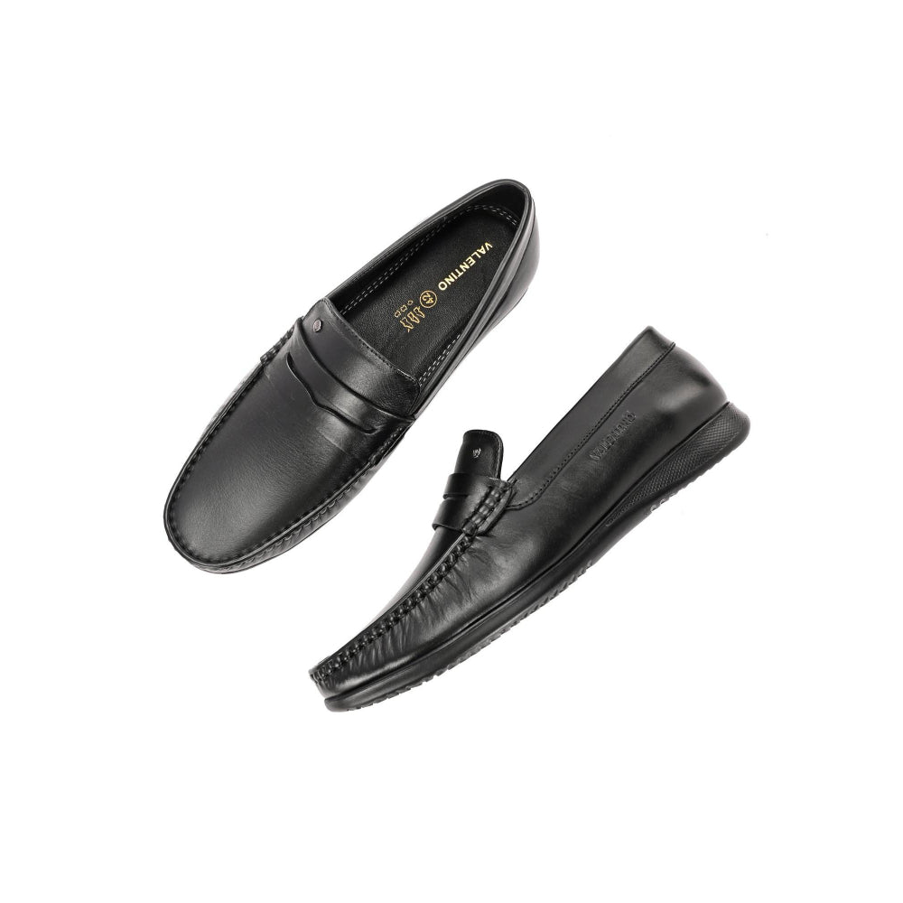 Valentino Men Premium Leather Penny Loafers
