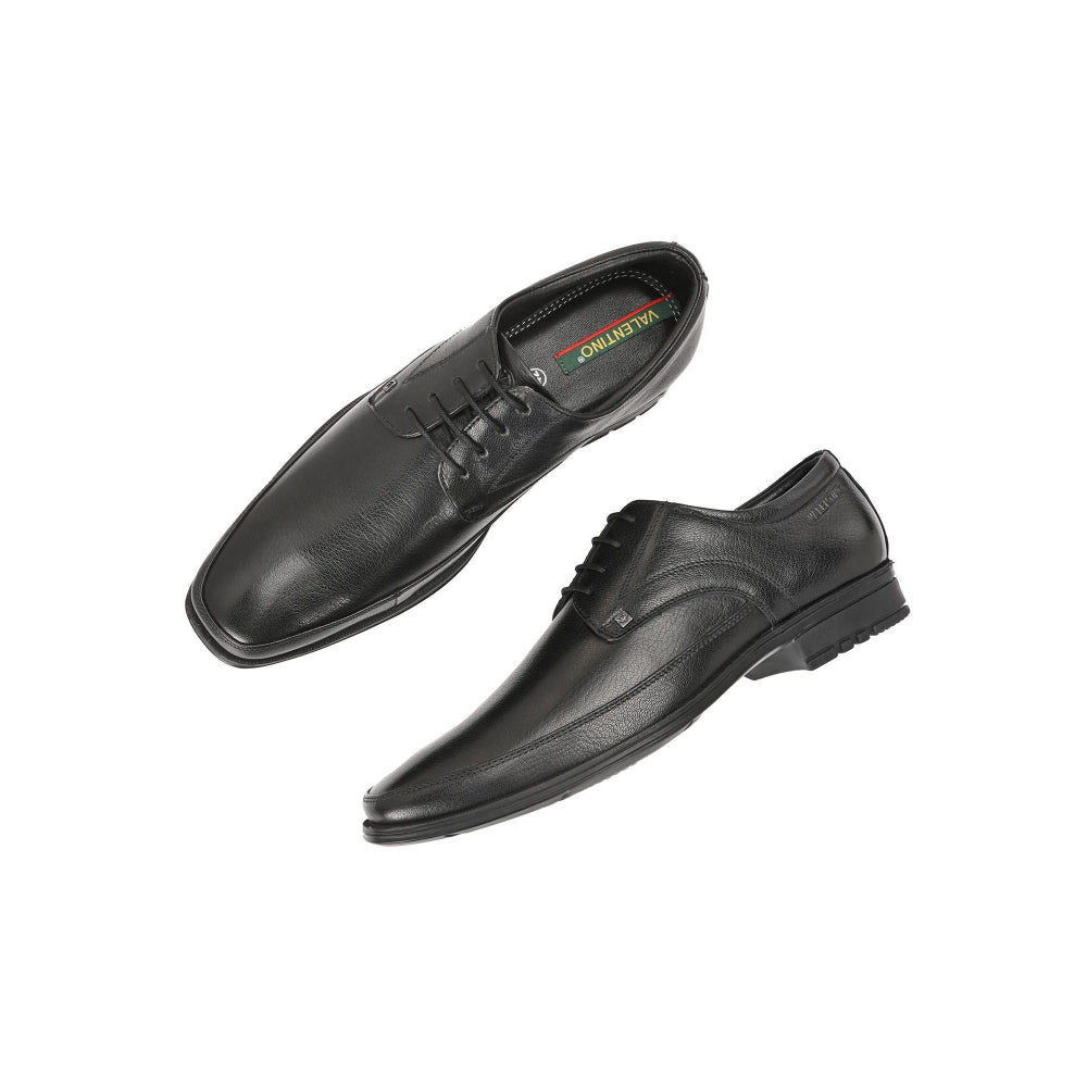Valentino Men Premium Leather Lace-Up Formal Shoes