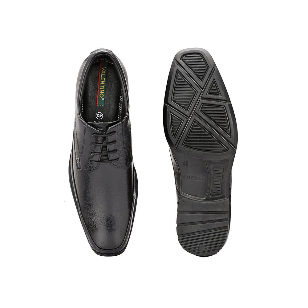 Valentino Men Premium Leather Lace-Up Formal Shoes