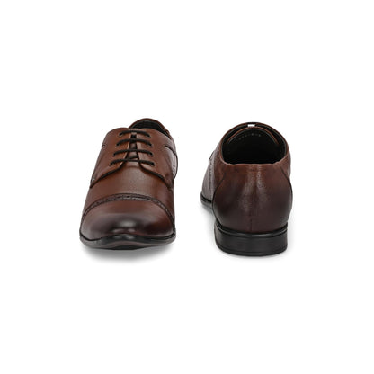 Valentino Men Premium Leather Lace-Up Formal Derby Shoes