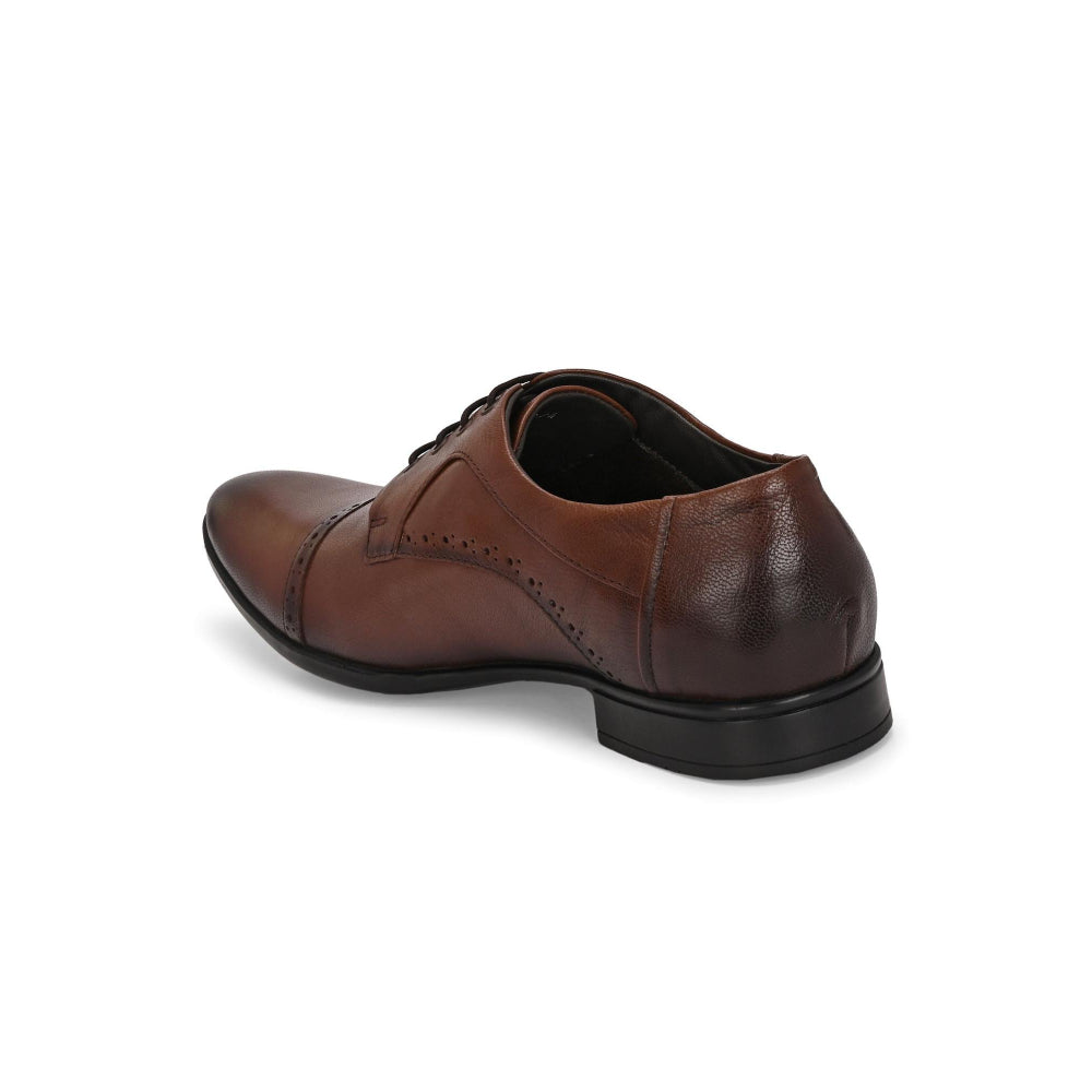Valentino Men Premium Leather Lace-Up Formal Derby Shoes