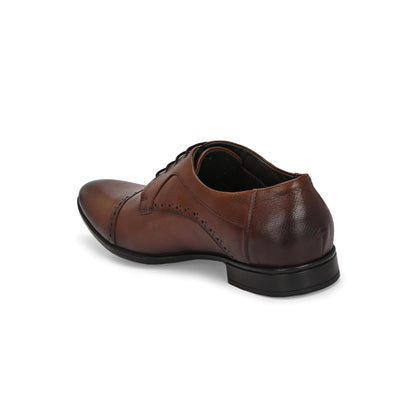 Valentino Men Premium Leather Lace-Up Formal Derby Shoes