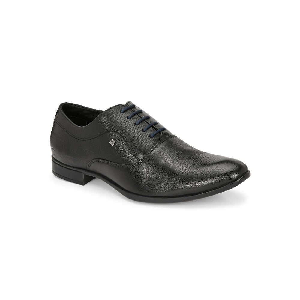 Valentino Men Premium Leather Black Lace Up Formal Oxford Shoes