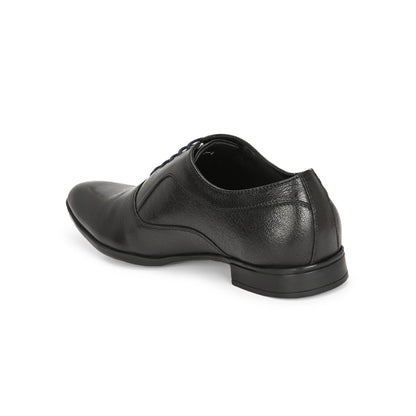 Valentino Men Premium Leather Black Lace Up Formal Oxford Shoes