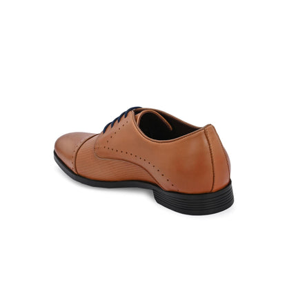 Valentino Men Premium Leather Cap Toe Formal Shoes