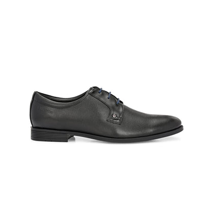 Valentino Men Premium Leather Black Lace-Up Formal Shoes