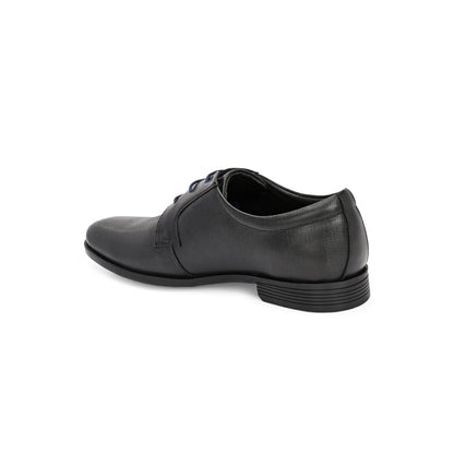 Valentino Men Premium Leather Black Lace-Up Formal Shoes