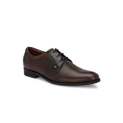 Valentino Men Premium Leather Pine Lace-Up Formal Shoes