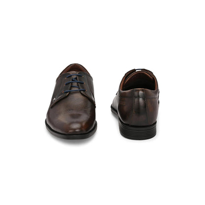 Valentino Men Premium Leather Pine Lace-Up Formal Shoes