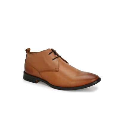 Valentino Men Premium Leather Teak Lace-Up Formal Derby Shoes