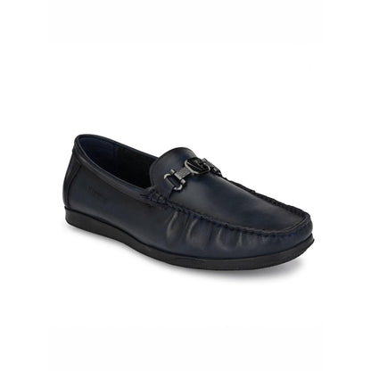 Valentino Men Premium Leather Blue Slip on Loafer