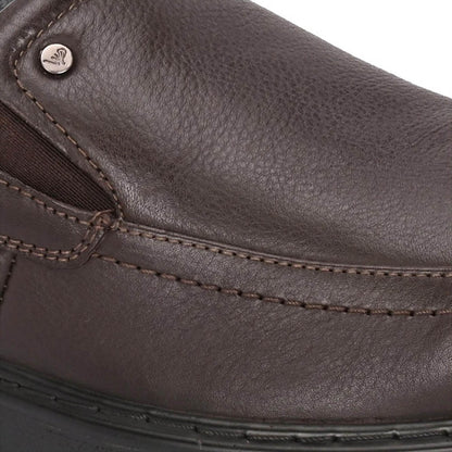Valentino Men Premium Leather Brown Formal Slip-On Loafer Shoes