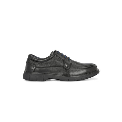 Valentino Men Premium Leather Black Formal Lace-Up Shoes