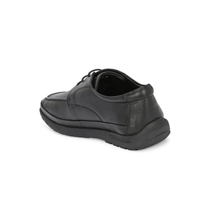 Valentino Men Premium Leather Black Formal Lace-Up Shoes