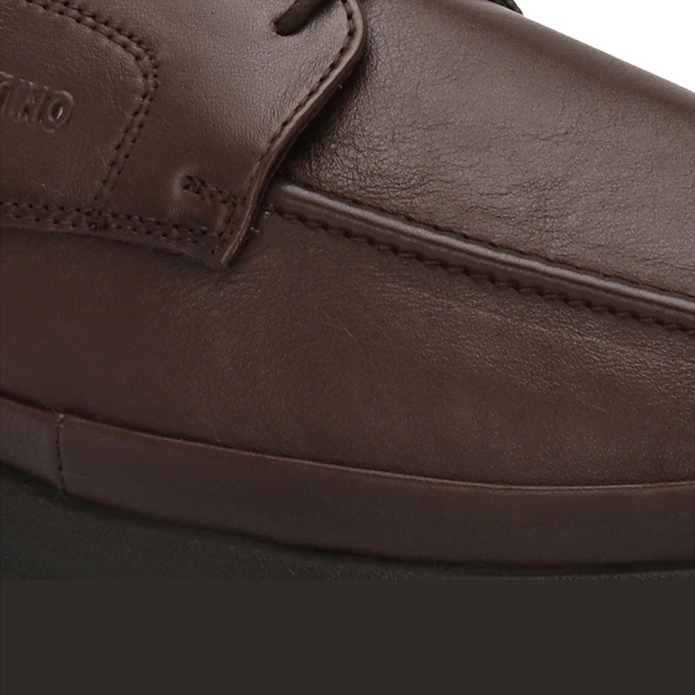 Valentino Men Premium Leather Brown Formal Lace-Up Shoes