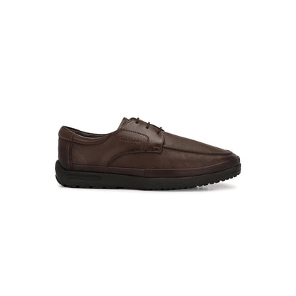 Valentino Men Premium Leather Brown Formal Lace-Up Shoes