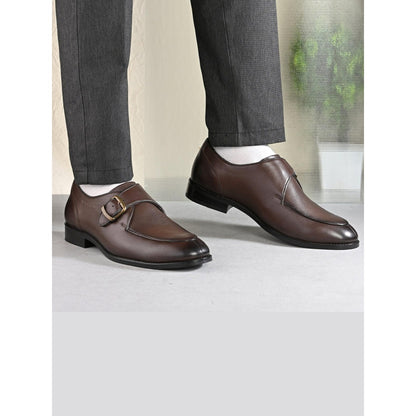 Valentino West Port Men Single Monk Strap Dress Shoe