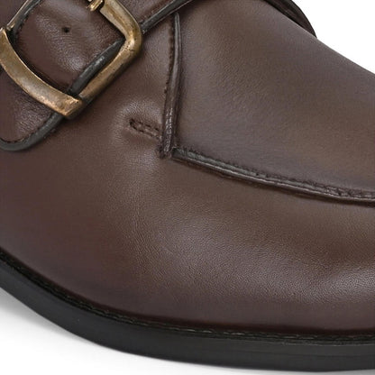 Valentino West Port Men Single Monk Strap Dress Shoe